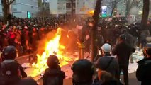 Tensas manifestaciones en Francia por la defensa de las libertades