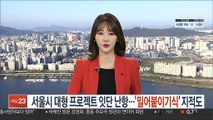 서울시 대형 프로젝트 잇단 난항…'밀어붙이기식' 지적도