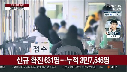 신규 확진 631명…정부 거리두기 격상 검토