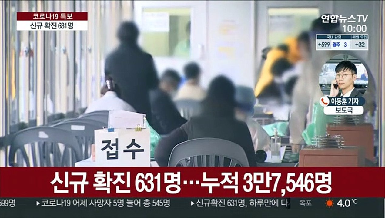 신규 확진 631명…정부 거리두기 격상 검토