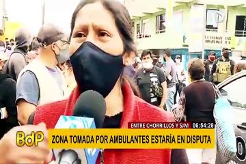 Zona entre Chorrillos y SJM  tomada por ambulantes estaría en disputa