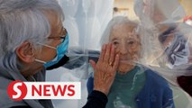 Cuddling in Covid: 'Hug bubble' lets French seniors feel the magic of touch