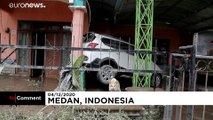 شاهد: فيضانات عنيفة في سومطرة الإندونيسية تودي بحياة 5 أشخاص على الأقل
