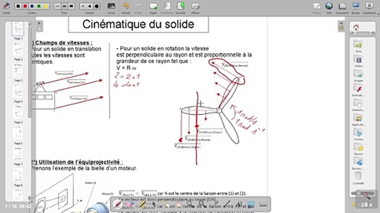 Cours de cinématique du solide
