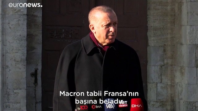 Erdoğan: Macron Fransa'nın başına beladır, Macron ile Fransa çok tehlikeli bir dönem yaşıyor