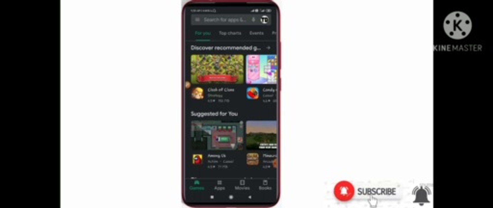 Play store in dark mode