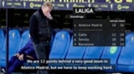 Under-pressure Koeman admits Barca title hopes fading