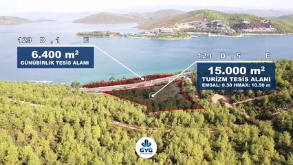 Bodrum'da 21.500 m² Deniz ve Ormana Cephe İmarlı Arsa Fırsatı