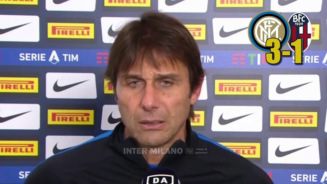 INTER-BOLOGNA 3-1* LE DICHIARAZIONI DI ANTONIO CONTE NEL POST-MATCH: CON ERIKSEN OTTIMO RAPPORTO.