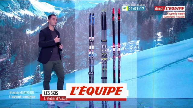  Alexis Boeuf présente les skis de compétition - Biathlon - L'atelier D'Alexis
