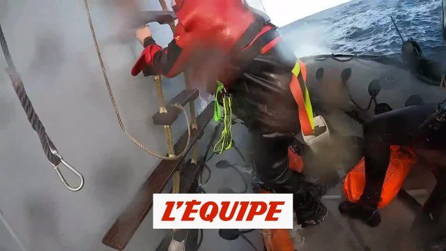 Escoffier embarque à bord de la Nivose - Voile - Vendée Globe