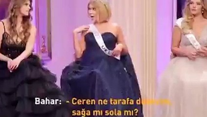 'Doya Doya Moda' programında "Ne tarafa düşeyim?" diye sorarak kendisini yere bıraktı
