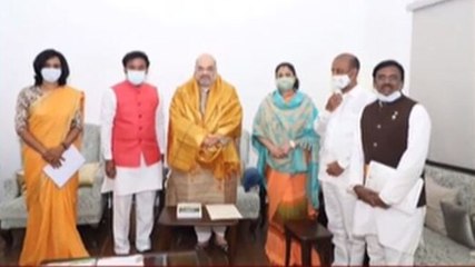 Actor Vijayashanthi meets Union Home Minister Amit Shah