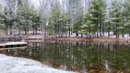 Mid-December snow blankets New York