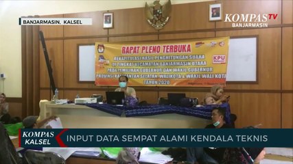 Rekapitulasi Suara Tingkat Kecamatan di Banjarmasin Sempat Terkendala Teknis