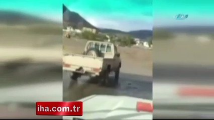 Aracıyla birlikte sulara gömüldü!