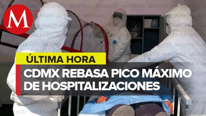 Rebasa CdMx pico máximo de hospitalizaciones durante pandemia