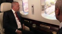 Cumhurbaşkanı Erdoğan sel felaketinden zarar gören alanları helikopterle inceledi