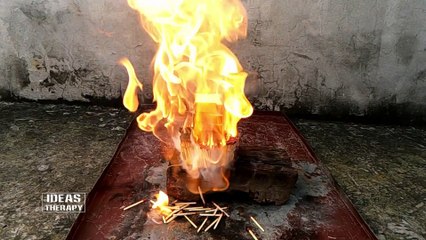 EXPERIMENT Match Vs Bread | Ideas Therapy