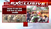 Farmers Protest: किसान और पुलिस के बीच तीखी बहस, सिंघु बॉर्डर पर किसानों की बैठक जारी