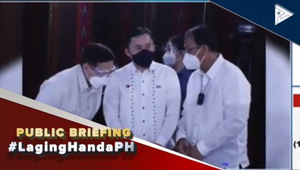 #LagingHanda | Sen. Go, hinikayat sina Sec. Galvez at Sec. Duque na maunang magpabakuna para tanggalin ang pangamba ng mga tao