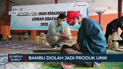 Bambu Diolah Jadi Produk Unik