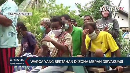 Warga Yang Bertahan Di Zona Merah Gunung Ile Ape Dievakuasi