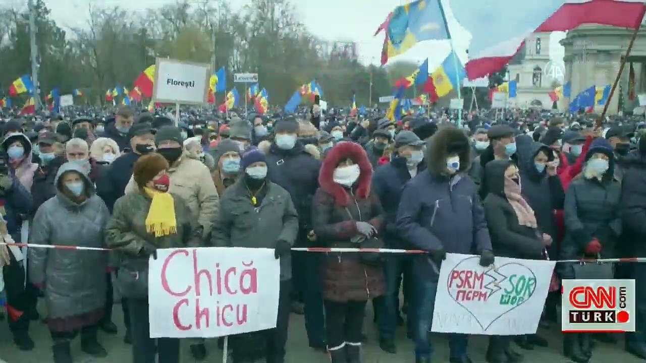 Moldova'da "Yetki" protestosu | Video