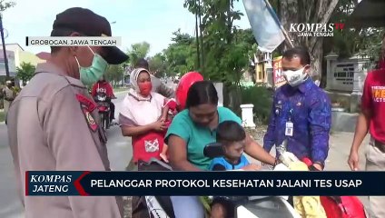 Pelanggar Protokol Kesehatan Jalani Tes Usap