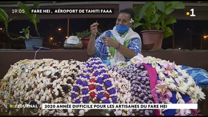 Aéroport de Tahiti : 2020, année difficile pour les artisanes du Fare Hei