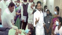 CM Jagan Visited Eluru Hospital And Consoles The Victims Of Misterious Disease