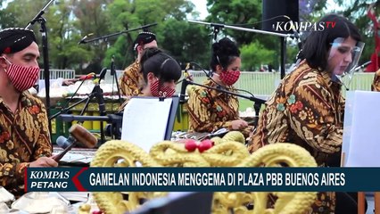 Keren! Warga Argentina Mainkan Gamelan Indonesia di Plaza PBB