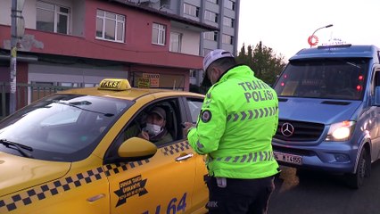 - Polisten trafikte toplu taşıma araçlarında korona virüs denetimi