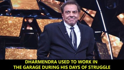 Dharmendra used to work in the garage during his days of struggle