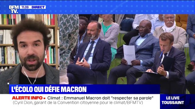 Cyril Dion: J'ai été surpris qu'Emmanuel Macron perde son calme
