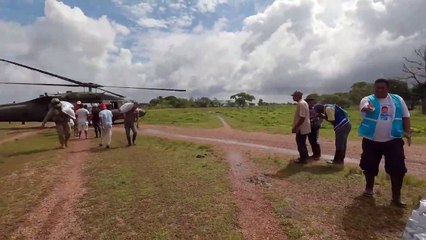 U.S. Army HH-60 Black Hawk • Delivers Humanitarian Aid • Honduras, Dec. 2, 2020