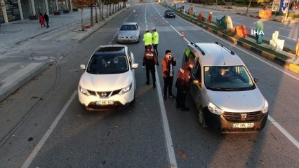 2 günlük kısıtlamada 6 bini aşkın araç kontrol edildi