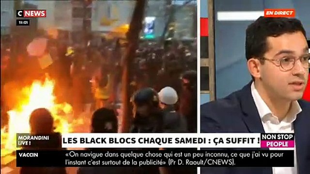 Pourquoi les mêmes black blocs reviennent tout casser chaque semaine sans être arrêtés ? Revoir le débat agité ce matin dans Morandini Live - VIDEO