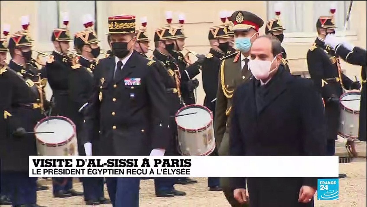 Visite d'al-Sissi à Paris : le président égyptien reçu à l'Elysée