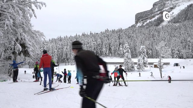 Reportage - Le col de Porte ouvre ses pistes de ski de fond