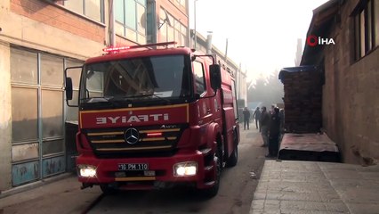 Sanayi Sitesinde çıkan yangın büyümeden söndürüldü