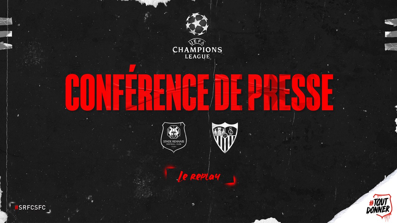 J6. UEFA Champions League - #SRFCSFC. Le replay de la conférence de presse d'avant-match