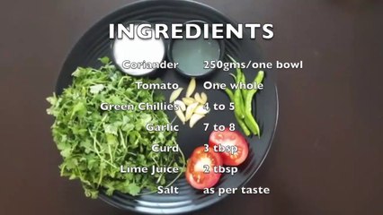 How to make GREEN CHUTNEY |  हरी चटनी   | Pragathi's Cookhouse