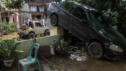 Floods in Indonesia killed at least five people and affected thousands