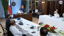 President Rodrigo Roa Duterte convenes his Cabinet members to discuss the latest developments on the Coronavirus Disease 2019 (COVID-19) situation in the Philippines