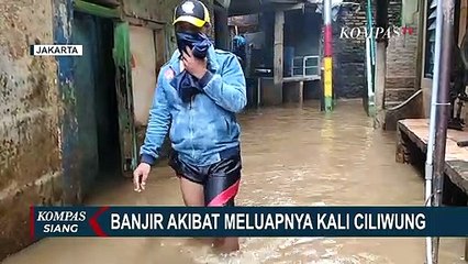 Banjir 60 Cm Rendam Rumah Warga Kebon Pala di Jakarta Timur