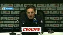 Pélissier : «Une défaite cruelle pour nous» - Foot - L1 - Lorient