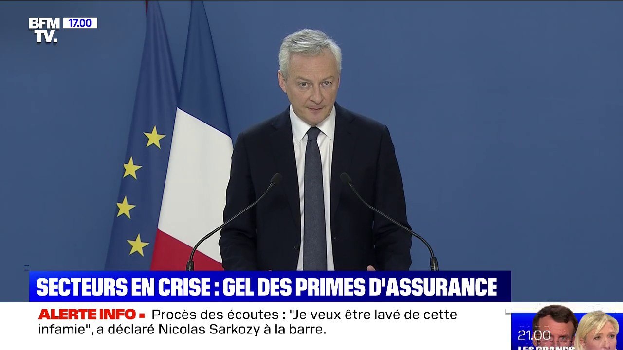 Covid-19: les assurances acceptent le gel des primes "pour toute l'année 2021" dans plusieurs secteurs en crise