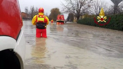 Northern Italy hit with severe flooding and snowfall