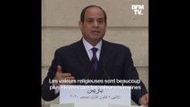Face à Emmanuel Macron, le président égyptien affirme que 